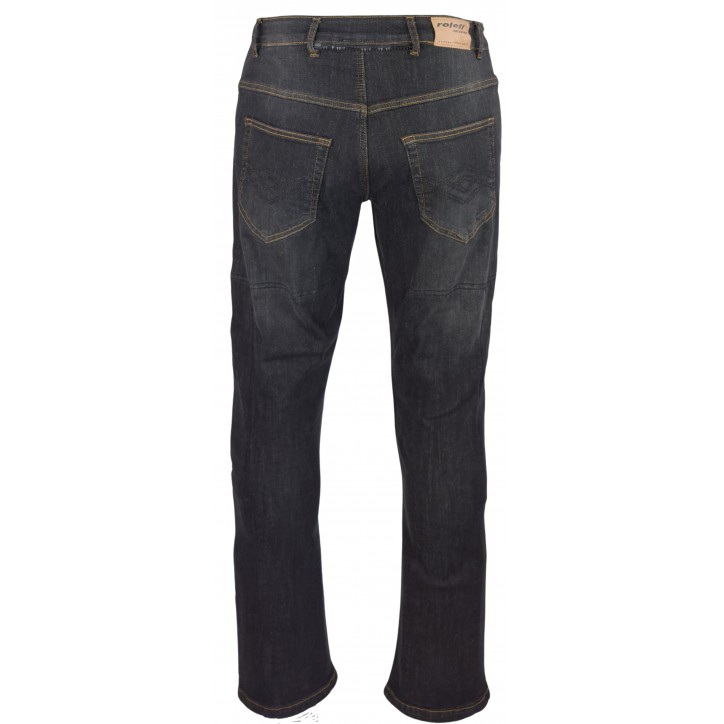Roleff RO170 - Schwarze Aramid Motorradjeans mit Protektoren für Herren Wochenangebot