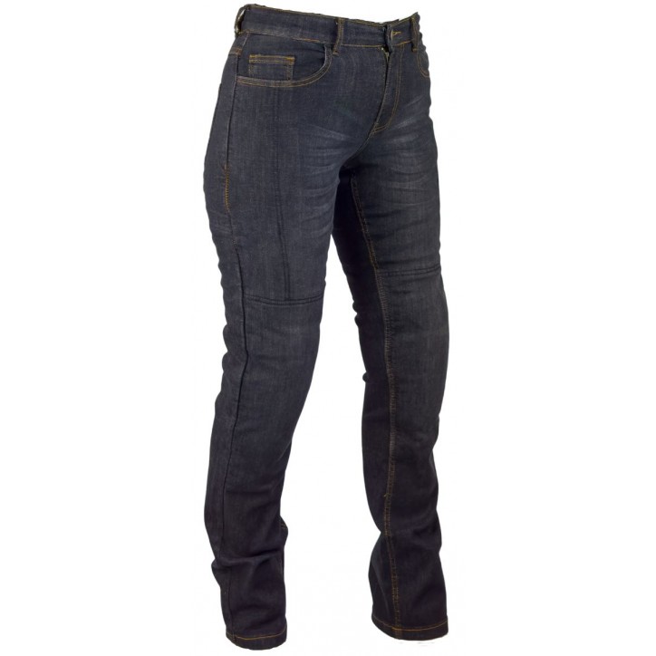 Roleff RO180 - schwarze Damen Motorradjeans mit Protektoren & extrem abriebfesten Aramid Kostenlose Rückgabe