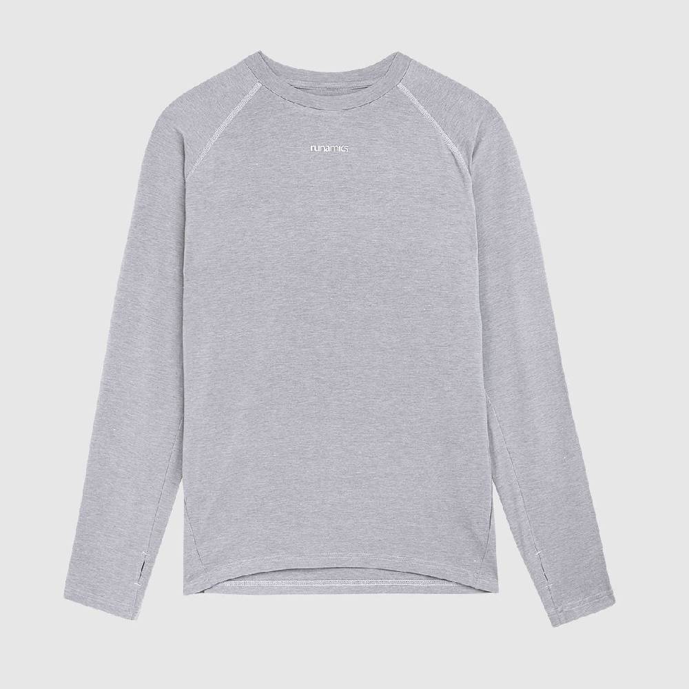 ﻿Runamics Merino Running Longsleeve Herren, grau Zeitbegrenzte Promotion