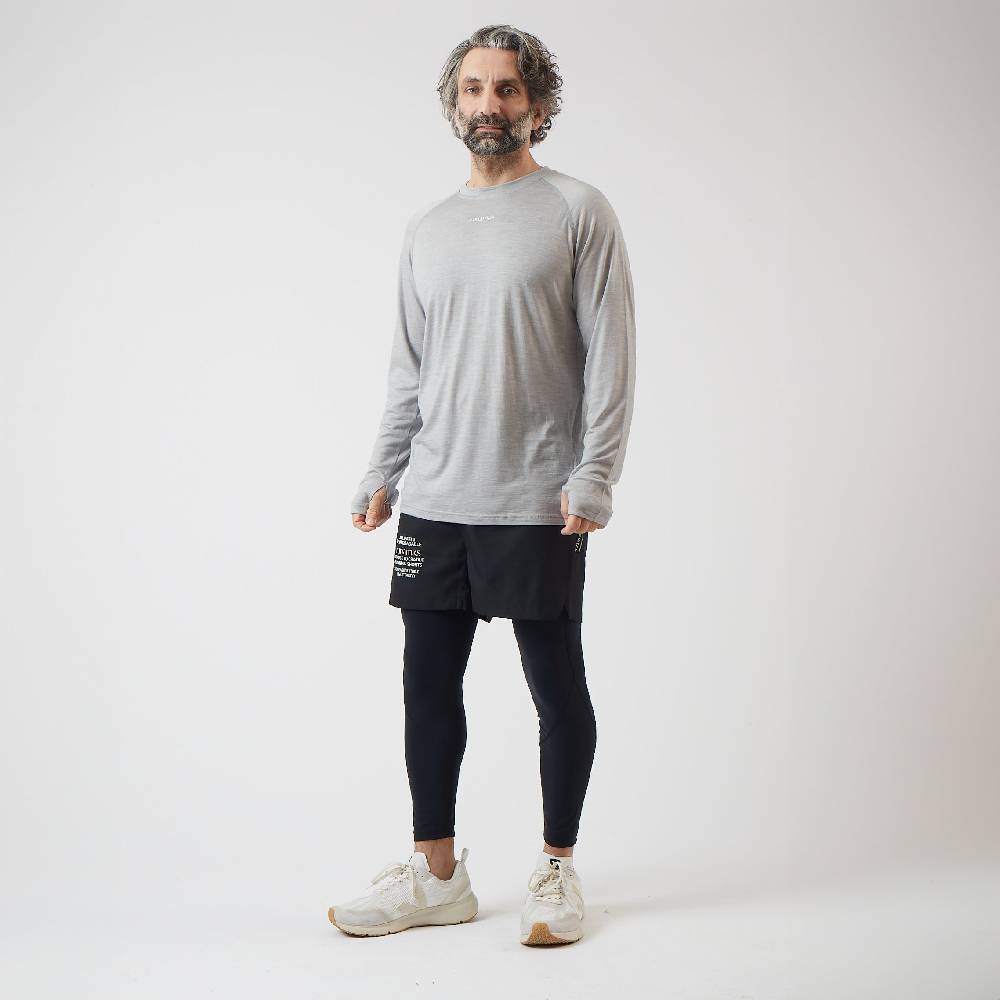 ﻿Runamics Merino Running Longsleeve Herren, grau Zeitbegrenzte Promotion