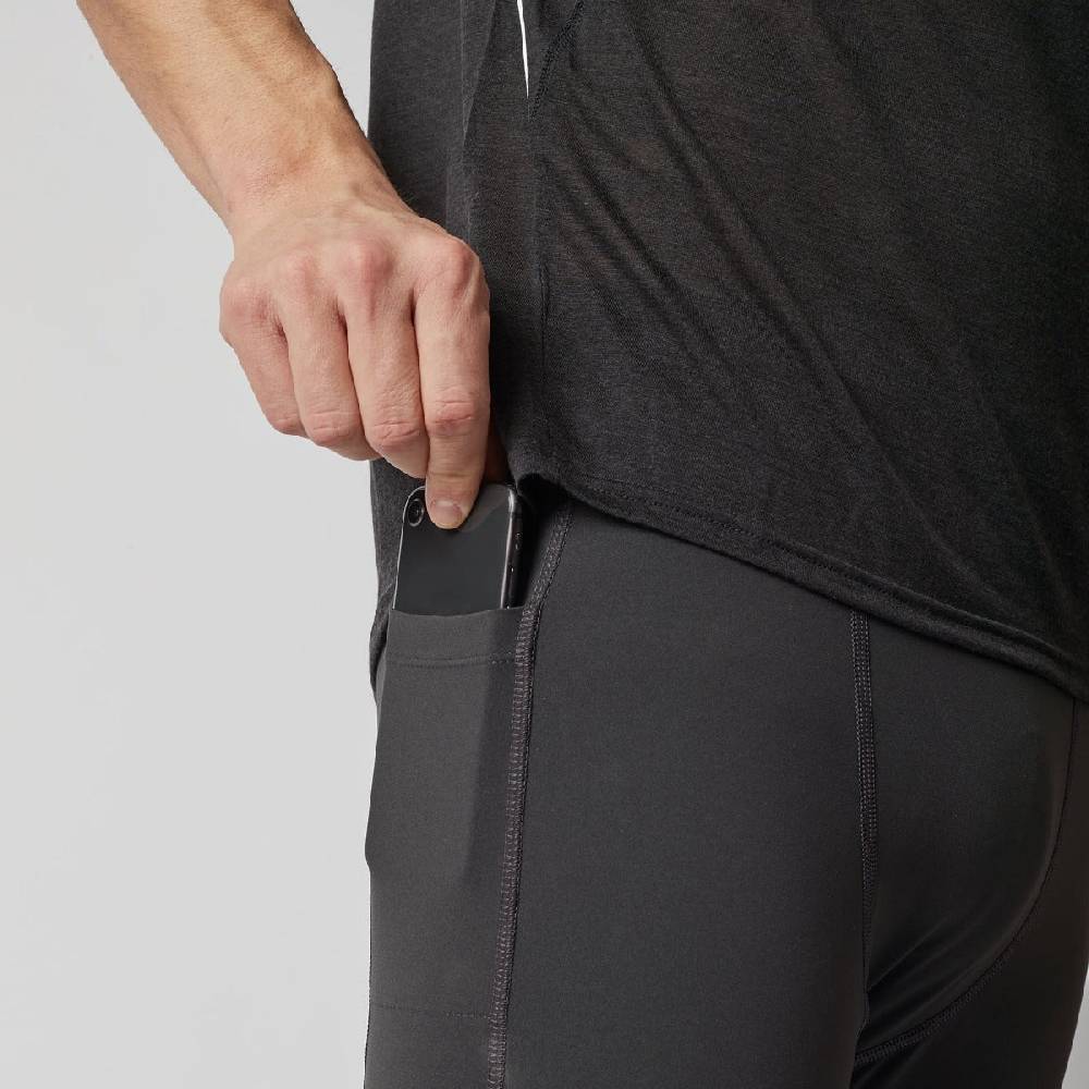 Runamics Kurze Lauftights Herren, schwarz, mit Tasche Discount Store für neue Produkte