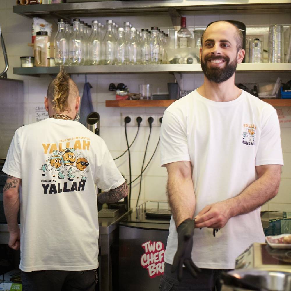 Runamics Yallah Yallah T-Shirt, Biobaumwolle, unisex, weiß Clearance-Verkauf