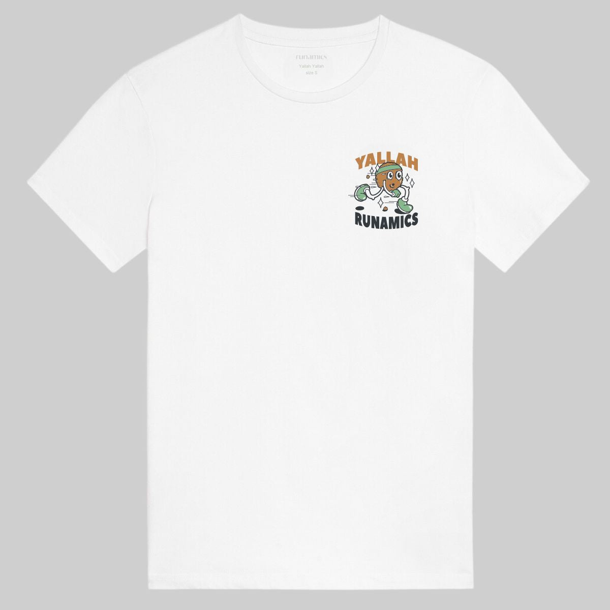 Runamics Yallah Yallah T-Shirt, Biobaumwolle, unisex, weiß Clearance-Verkauf