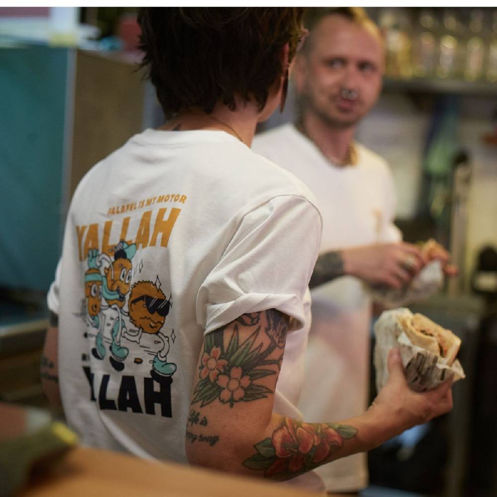 Runamics Yallah Yallah T-Shirt, Biobaumwolle, unisex, weiß Clearance-Verkauf