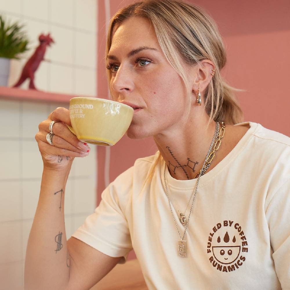 Runamics Never Tired T-Shirt, Biobaumwolle, unisex, undyed Speichern exportieren