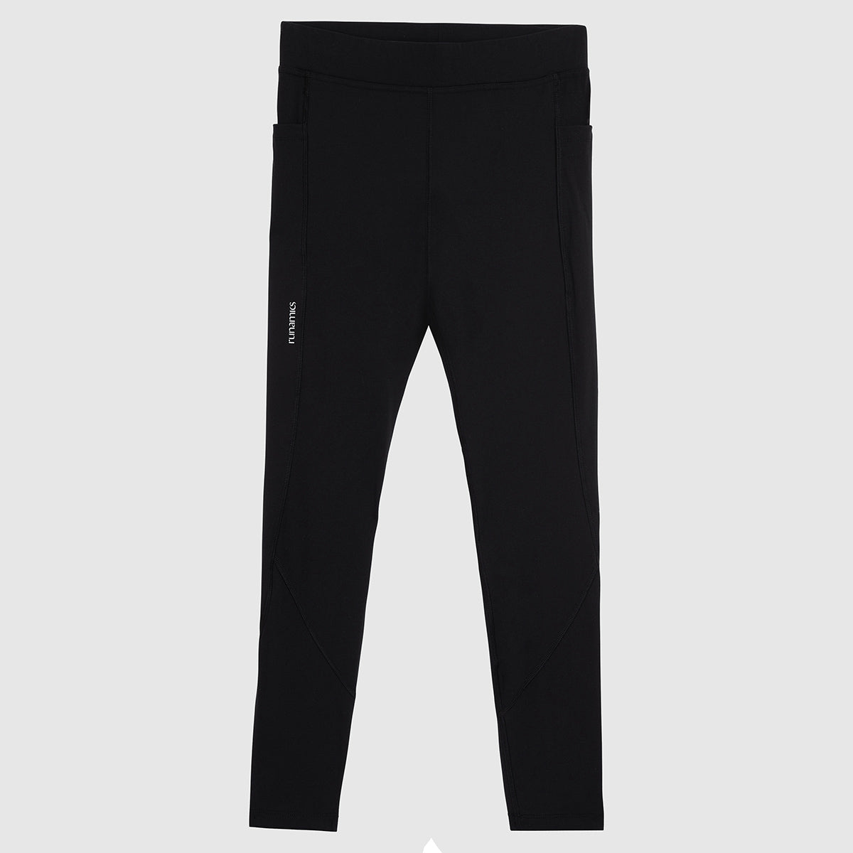 Runamics Lange Lauftights Damen, schwarz, mit Tasche Outlet