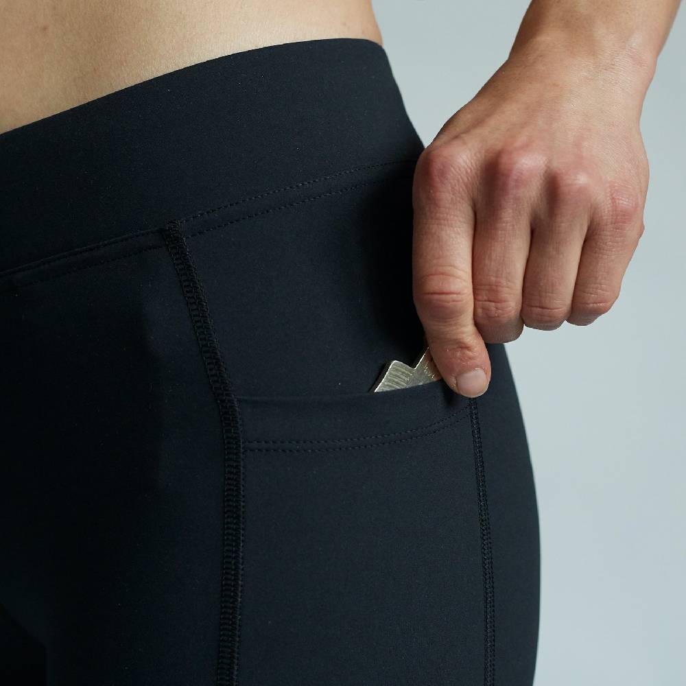 Runamics Kurze Lauftights Damen, schwarz, mit Tasche Angebote