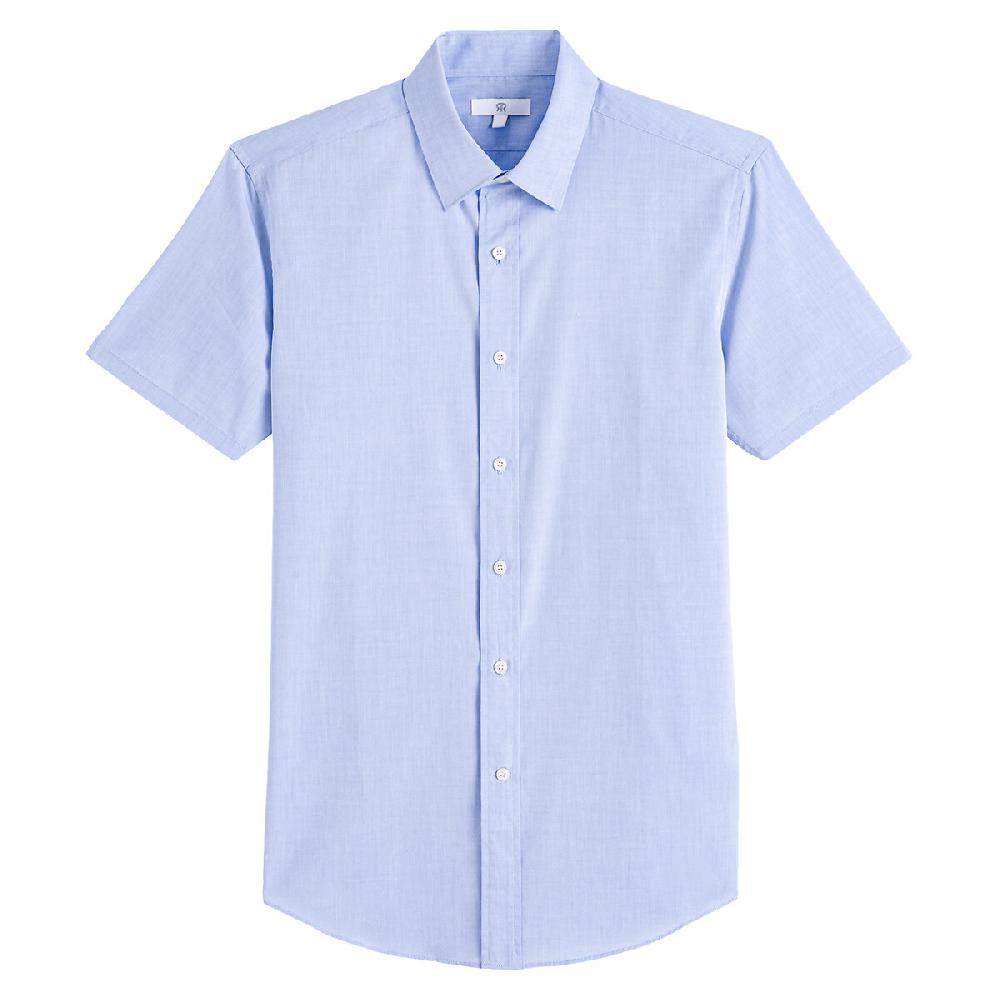 laredoute Kurzärmeliges Hemd aus Popeline Regular-Fit - LA REDOUTE COLLECTIONS Kostenloser Versand