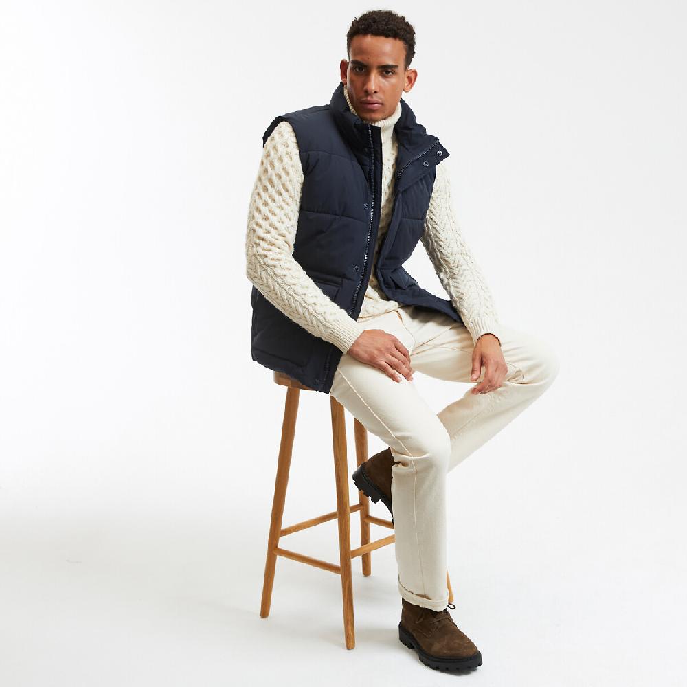 laredoute Kurzes Steppgilet für die Übergangszeit Stehkragen dark navy LA REDOUTE COLLECTIONS Nur noch ein Tag übrig