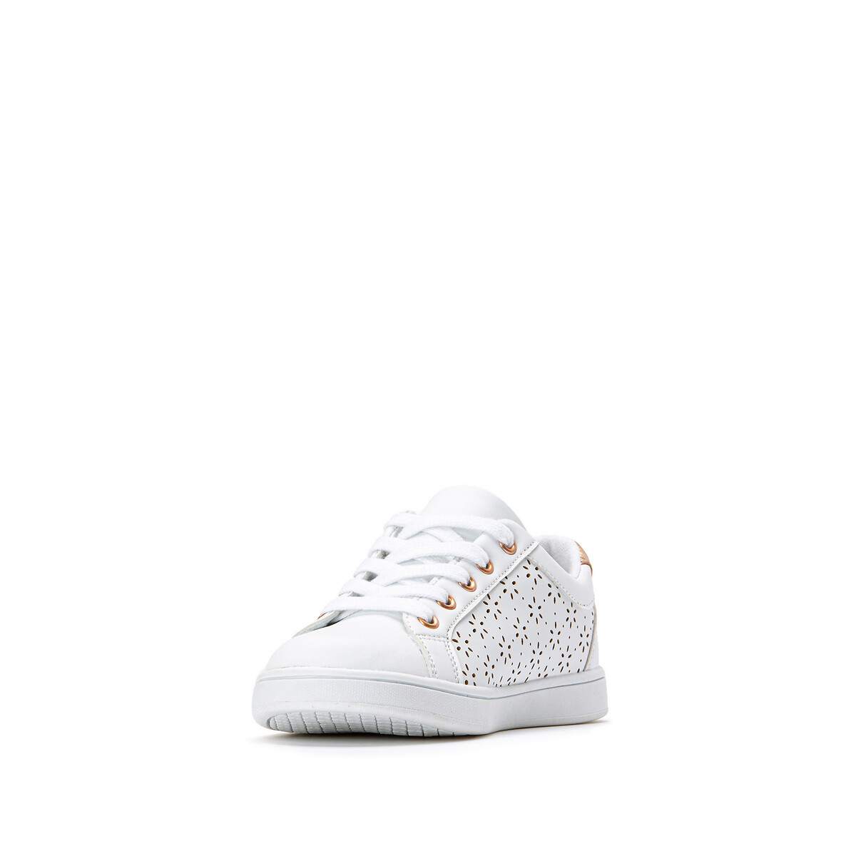 laredoute Sneakers mit Lochmuster Schnürung weiss LA REDOUTE COLLECTIONS 50% Rabatt mit kostenlosem Versand
