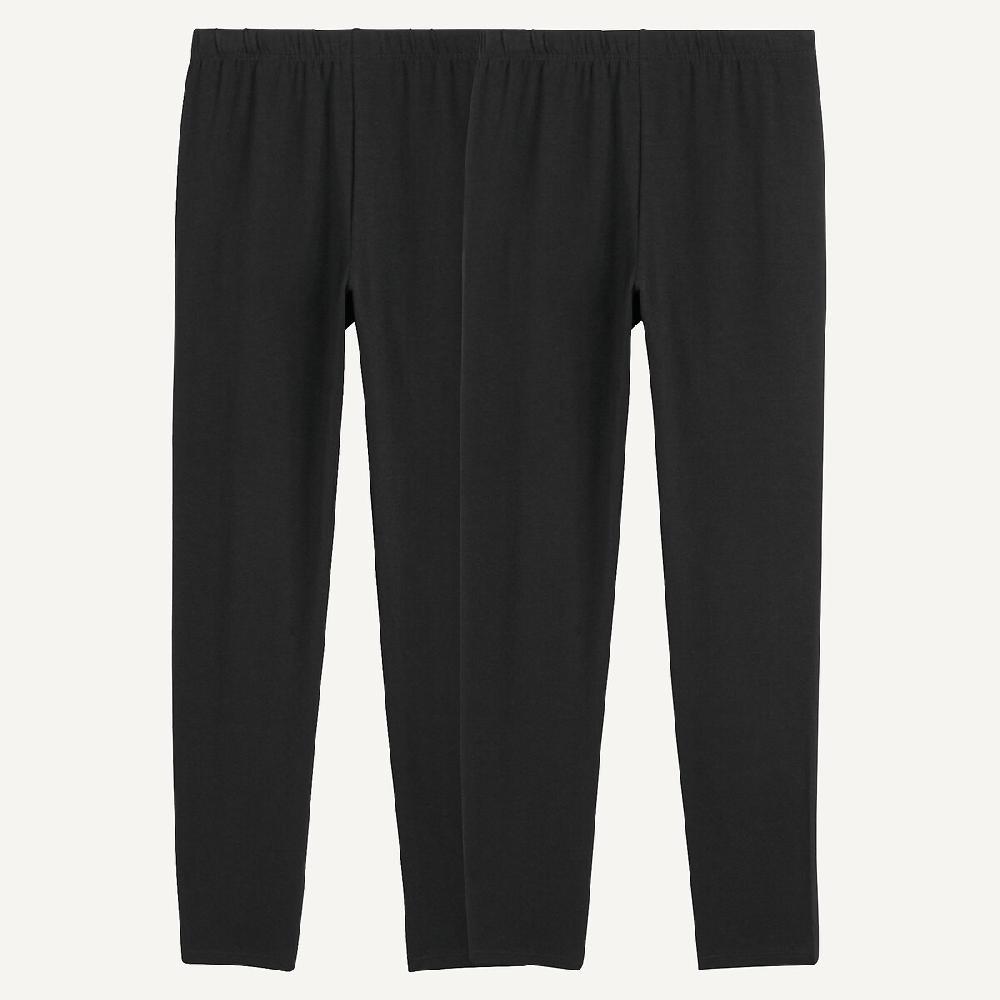 laredoute 2er-Pack unifarbene Leggings schwarz + schwarz LA REDOUTE COLLECTIONS Fabrikladen