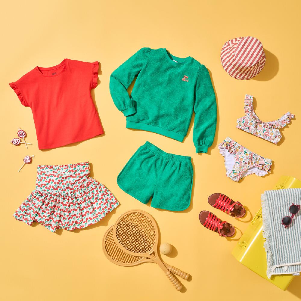 laredoute Gestreifter Bob-Hut aus Baumwolle rosa weiss gestreift LA REDOUTE COLLECTIONS Angebote