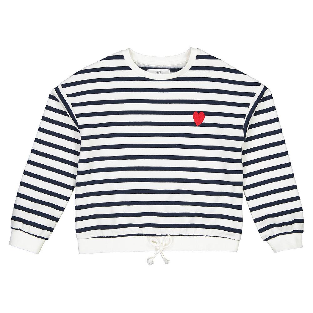 laredoute Gestreiftes Sweatshirt mit rundem Ausschnitt marine gestreift LA REDOUTE COLLECTIONS Rabatt