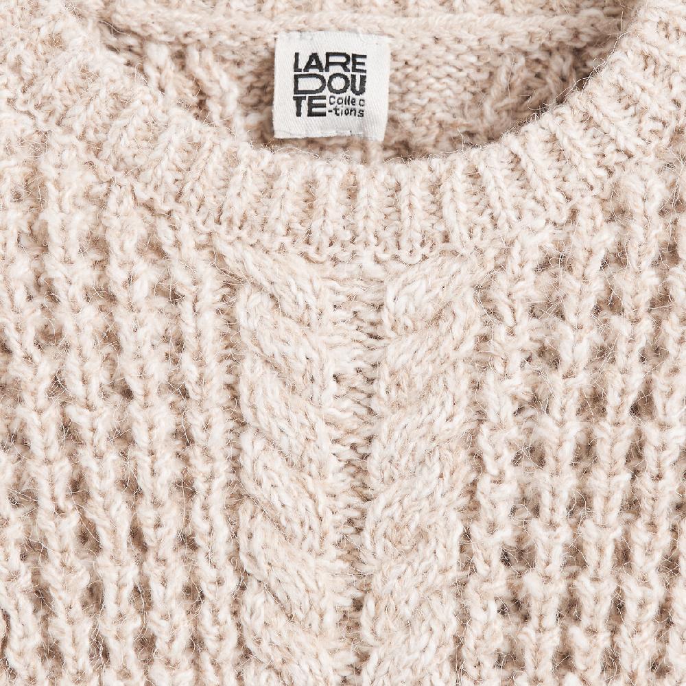 laredoute Pullover mit rundem Ausschnitt Musterstrick beige meliert LA REDOUTE COLLECTIONS Vatertagsangebot