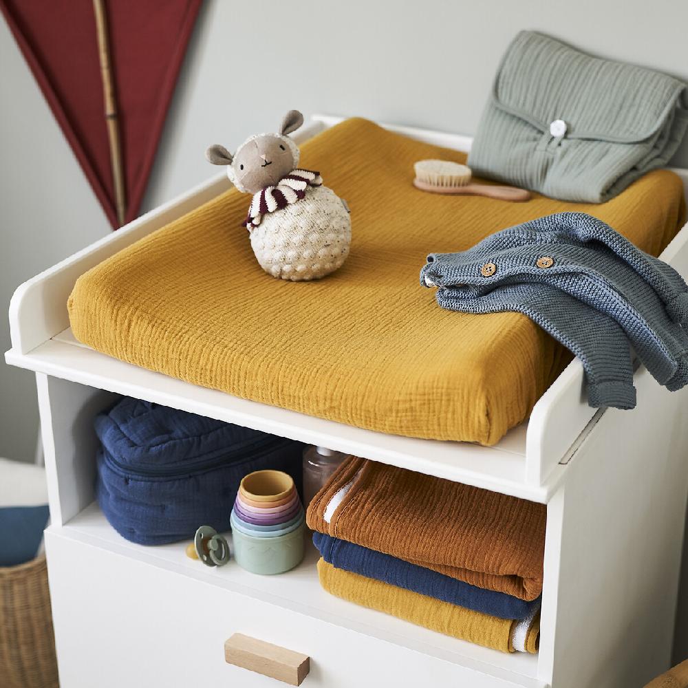 laredoute Reise-Wickelunterlage Kumla aus Baumwoll-Musselin - LA REDOUTE INTERIEURS Valentinstagsangebot