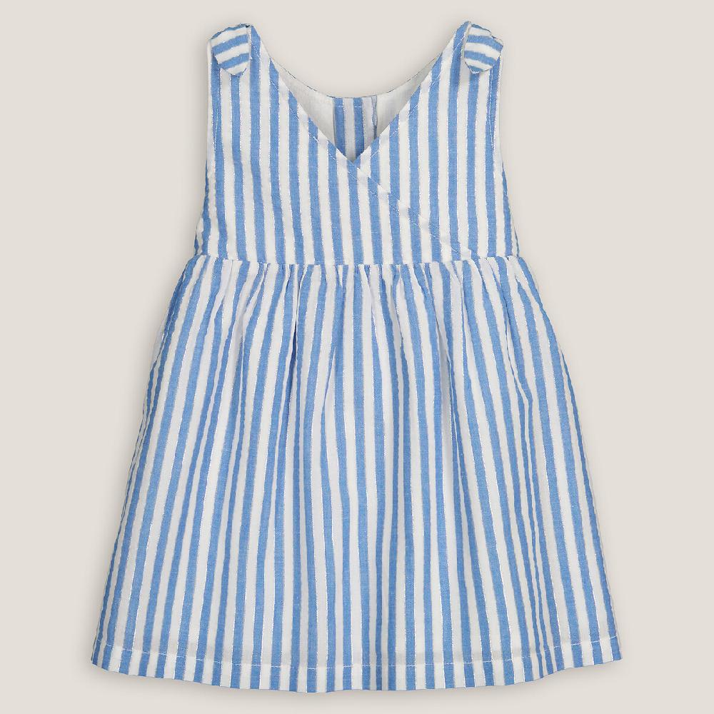laredoute Kleid ärmellos gestreift blau LA REDOUTE COLLECTIONS Jubiläumsangebot