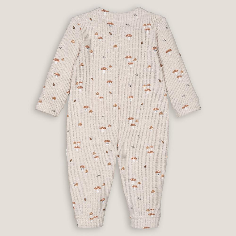 laredoute Overall aus Waffelpikee mit Pilzmuster bedruckt LA REDOUTE COLLECTIONS Lagerräumung