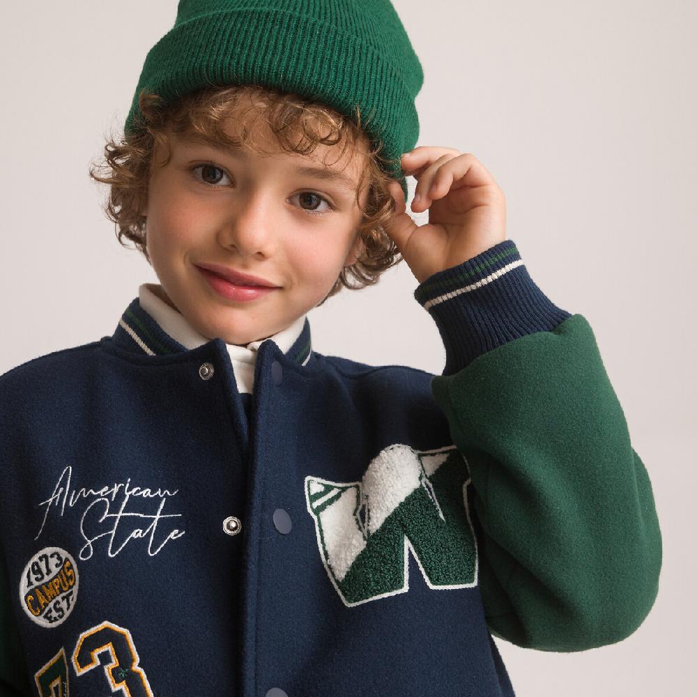 laredoute Jacke im College-Style marine/grün LA REDOUTE COLLECTIONS Exklusive Angebote