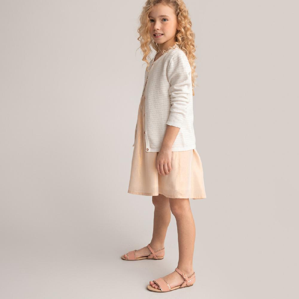 laredoute Feinstrick-Cardigan mit Knöpfen Streifen ecru gestreift LA REDOUTE COLLECTIONS Räumungsverkauf
