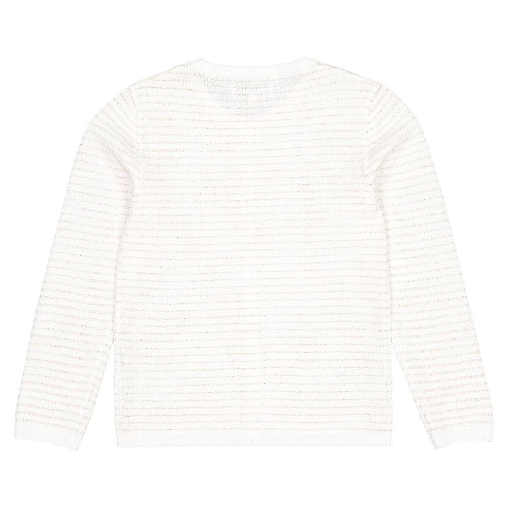 laredoute Feinstrick-Cardigan mit Knöpfen Streifen ecru gestreift LA REDOUTE COLLECTIONS Räumungsverkauf