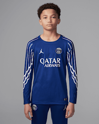 Paris Saint-Germain 2024/25 Stadium FourthJordan langärmliges Replika-Fußballtrikot mit Dri-FIT-Technologie (ältere Kinder)
