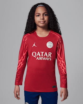 Paris Saint-Germain 2025 Stadium Goalkeeper FourthJordan langärmliges Replika-Fußballtrikot mit Dri-FIT-Technologie (ältere Kinder)