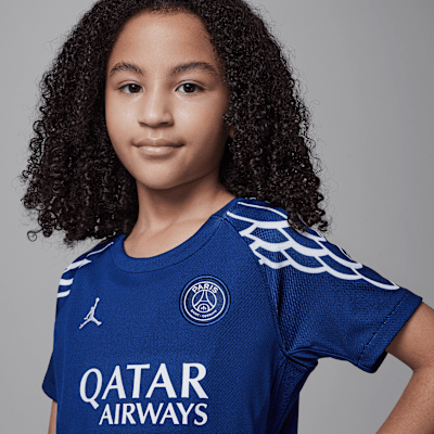 Paris Saint-Germain 2025 Stadium FourthJordan Replica dreiteiliges Fußballtrikot-Set (jüngere Kinder) Valentinstagsangebot