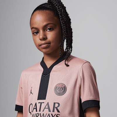 Paris Saint-Germain 2024/25 Stadium ThirdJordan Dri-FIT-Replika-Fußballtrikot für ältere Kinder Top Angebot
