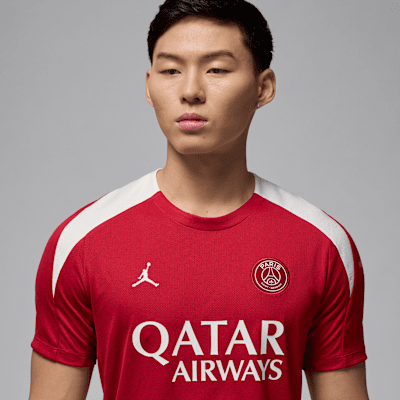 Paris Saint-Germain Strike FourthJordan Dri-FIT Kurzarm-Fußballoberteil aus Strickmaterial (Herren) Zeitlich begrenztes Angebot