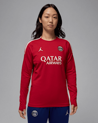 Paris Saint-Germain Strike FourthJordan Dri-FIT Fußball-Strickoberteil mit Rundhalsausschnitt (Damen)