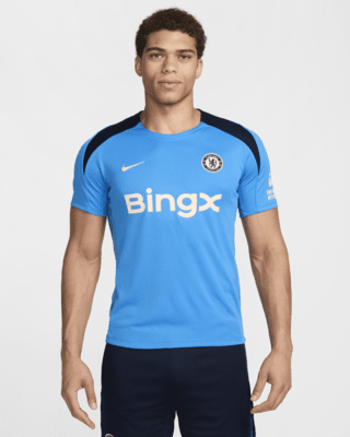 FC Chelsea StrikeNike Dri-FIT Kurzarm-Fußballoberteil aus Strickmaterial (Herren)