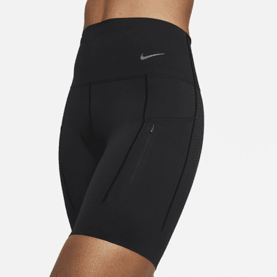 Nike GoBiker-Shorts (ca. 20 cm) mit starkem Halt hohem Bund und Taschen für Damen Bis zu 50% Rabatt