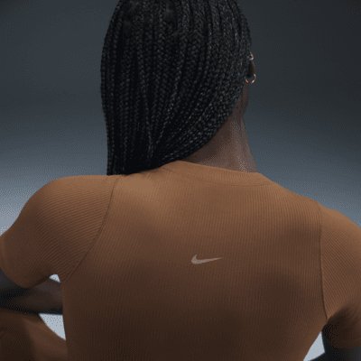 Nike Zenvy RibDri-FIT-Kurzarmshirt (Damen) Blitzverkäufe