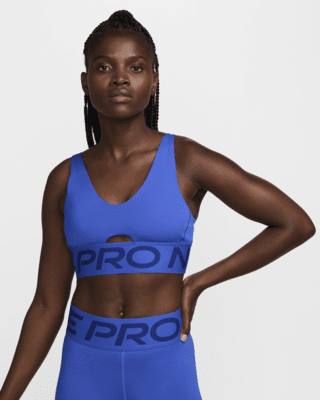 Nike Pro Indy PlungeGepolsterter Sport-BH mit mittlerem Halt