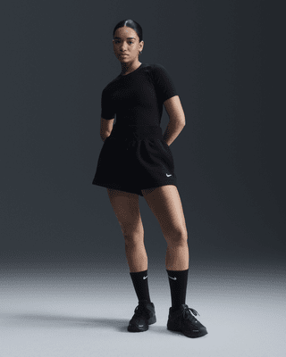 Nike Sportswear Phoenix FleeceShorts mit lockerer Passform und hohem Taillenbund für Damen