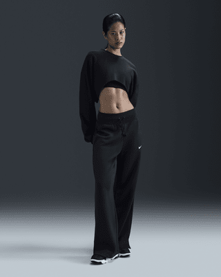 Nike Sportswear Phoenix FleeceDamen-Trainingshose mit hohem Taillenbund und weitem Bein
