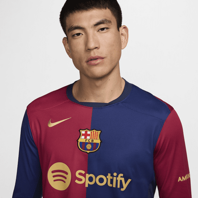 FC Barcelona 2024/25 Stadium HomeNike Replika-Longsleeve-Fußballtrikot mit Nike Dri-FIT-Technologie (Herren) Tägliche Deals