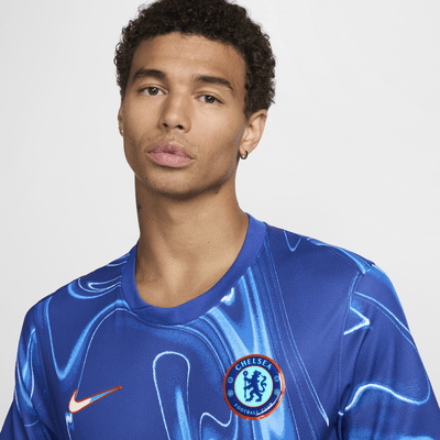 FC Chelsea 2024/25 Stadium HomeNike Replika-Fußballtrikot mit Dri-FIT-Technologie (Herren) Kostenlose Rückgabe