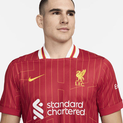 FC Liverpool 2024/25 Stadium HomeNike Replika-Fußballtrikot mit Dri-FIT-Technologie (Herren) Letzter Tag