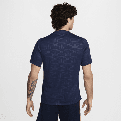 FC Barcelona Academy Pro HomeNike Dri-FIT Pre-Match Kurzarm-Fußballoberteil (Herren) Kostenloser Versand international