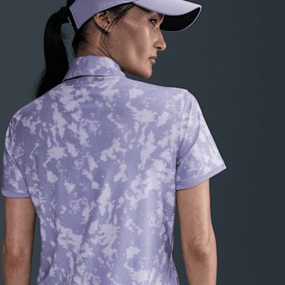 Nike VictoryKurzärmliges Golf-Poloshirt mit Print und Dri-FIT-Technologie (Damen) Räumungsverkauf