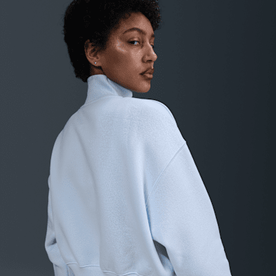 Nike Sportswear Phoenix FleeceKurz-Sweatshirt mit Halbreißverschluss für Damen Begrenzte Freigabe