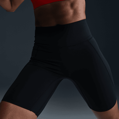 Nike UniversaBike-Shorts mit mittlerem Halt hohem Bund und Taschen für Damen (ca. 20 cm) Blitzverkäufe