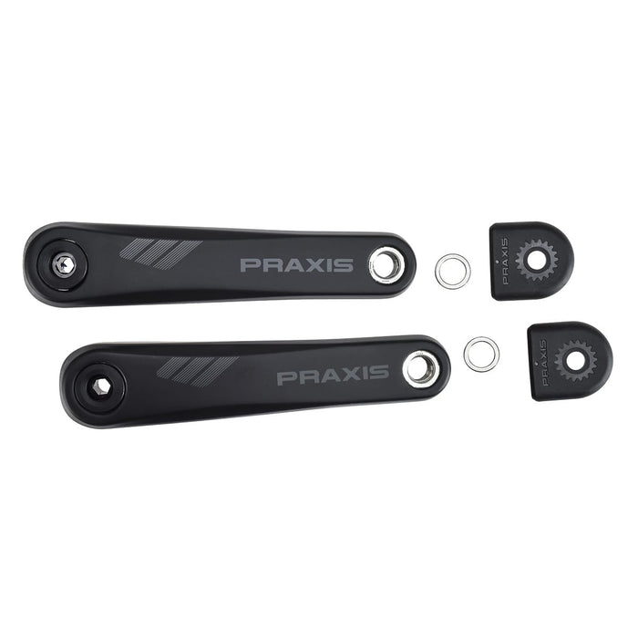 Carbon-Kurbeln für E-Mountainbike PRAXIS Motor Yamaha/Bosch Schwarz Blitzangebot