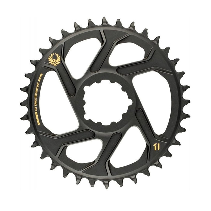 Kettenblatt Mono SRAM X-SYNC2 EAGLE BOOST 12V Direct Mount Offset 3mm Alu Schwarz/Gold