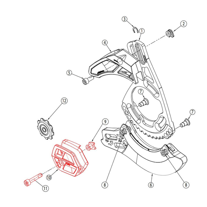 Untere Führung für Kettenführung E-THIRTEEN LG1+/LS1+ Weiß #SLDR.LG1+LWR.W Speichern exportieren