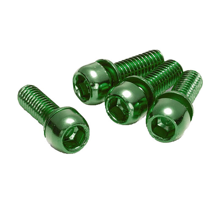 REVERSE Bremssattelschrauben M6 x 18 mm 4er Set Grün Neueste Mode